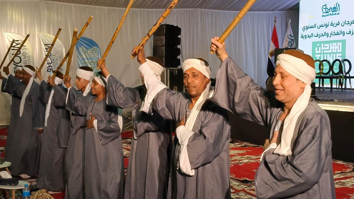 ثقافة الفيوم تشارك فى مهرجان تونس للخزف بفقرات فنية مميزة 