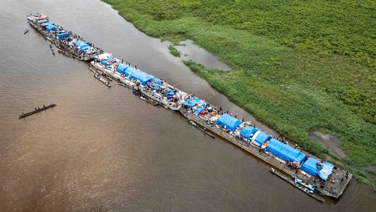 <strong>غرق قارب بالكونغو</strong>