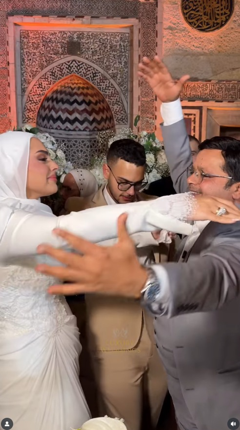 عقد قران فريدة ابنة الفنان محمد هنيدي