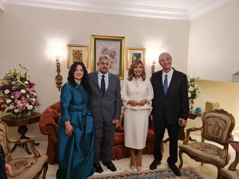 قراءة فاتحة نجل عمرو أديب ولميس الحديدي