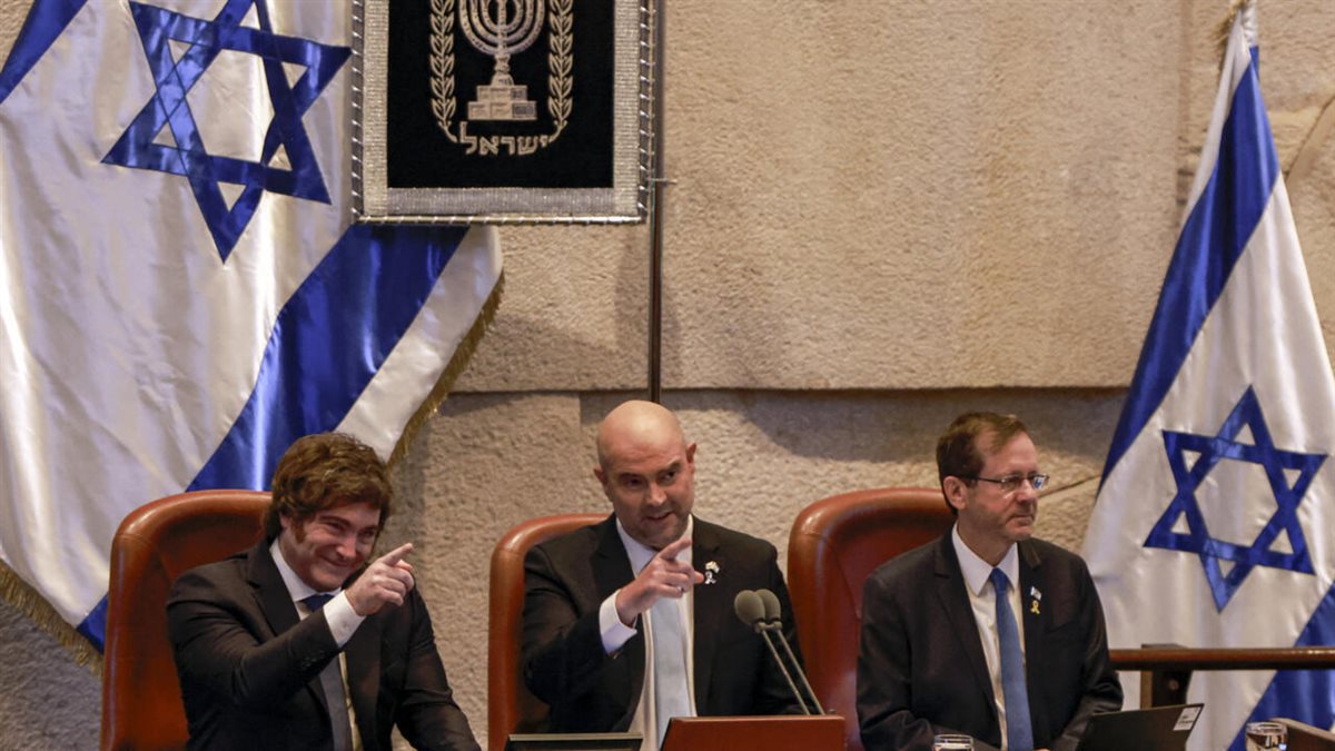 رئيس الأرجنتين في الكنيست الإسرائيلي