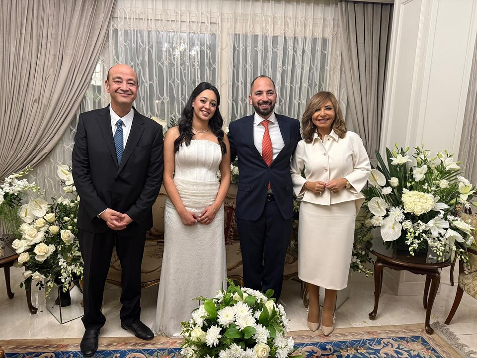 قراءة فاتحة نجل عمرو أديب ولميس الحديدي