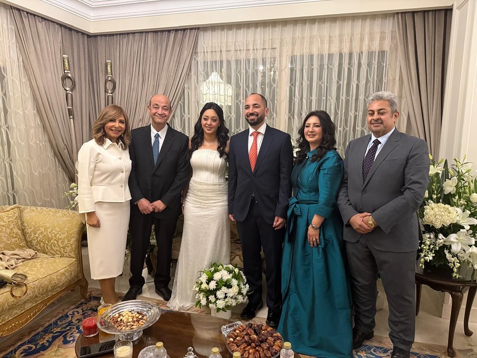 قراءة فاتحة نجل عمرو أديب ولميس الحديدي