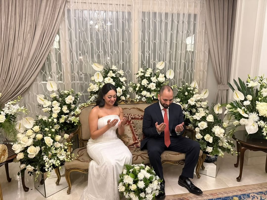 قراءة فاتحة نجل عمرو أديب ولميس الحديدي