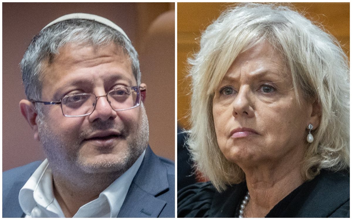 بن غفير والمستشارة القانونية جالي بهاراف ميارا