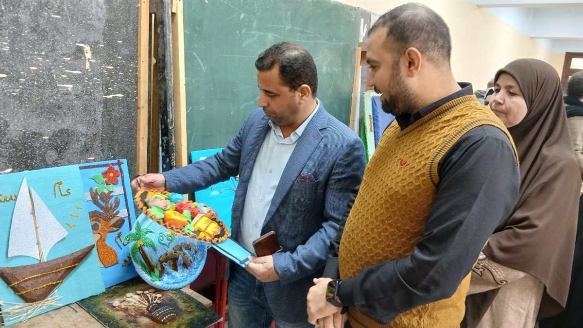 تعليم الفيوم ورشة عمل التربية الفنية لتصميم نتائج العام الجديد 2026 بإدارة اطسا التعليمية