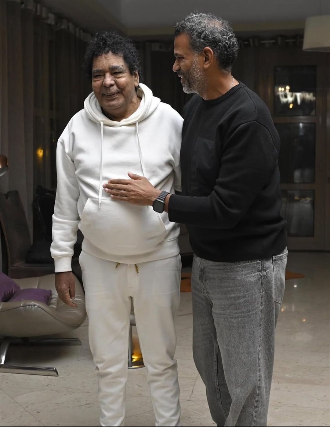 الملحن إيهاب عبدالواحد والكينج محمد منير