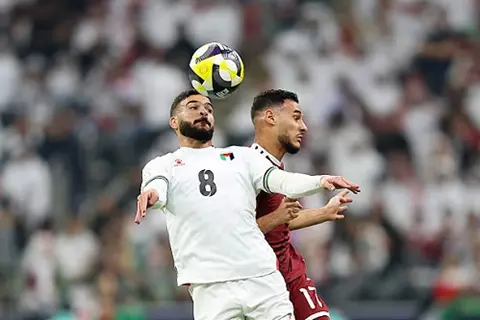 منتخب قطر أمام فلسطين