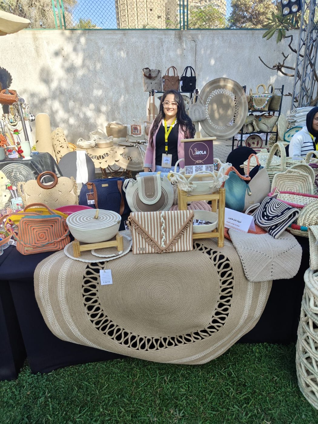 مشاركة أيادى مصر بالفيوم في معرض وزارة الخارجية للحرف اليدوية والتراثية