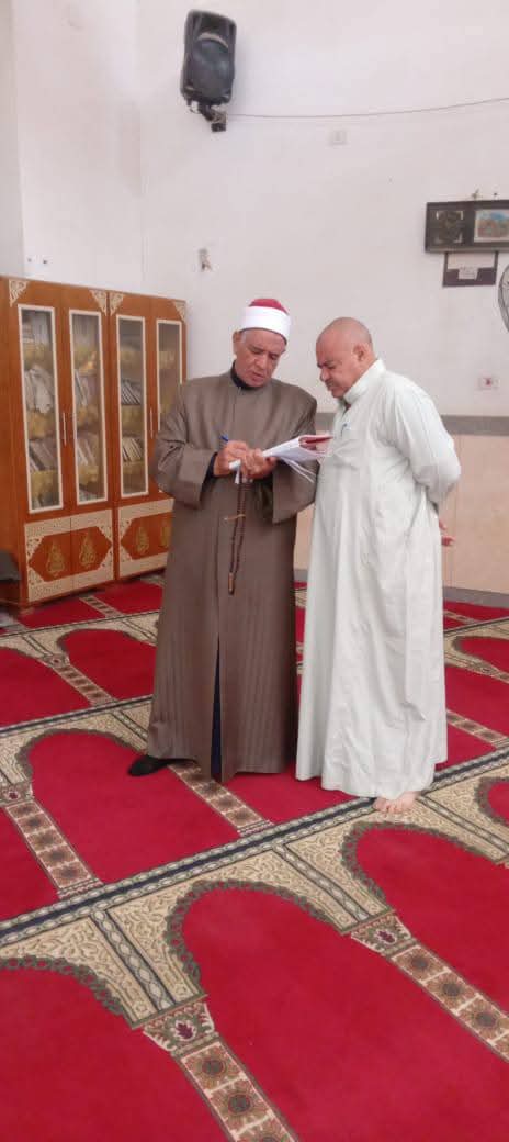 مدير أوقاف الفيوم يتفقد عددًا من المساجد للوقوف على سير العمل وانضباطه