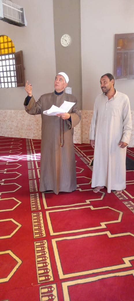 مدير أوقاف الفيوم يتفقد عددًا من المساجد للوقوف على سير العمل وانضباطه