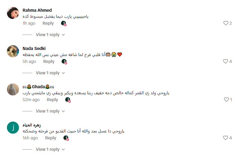 جانب من التعليقات على الفيديو