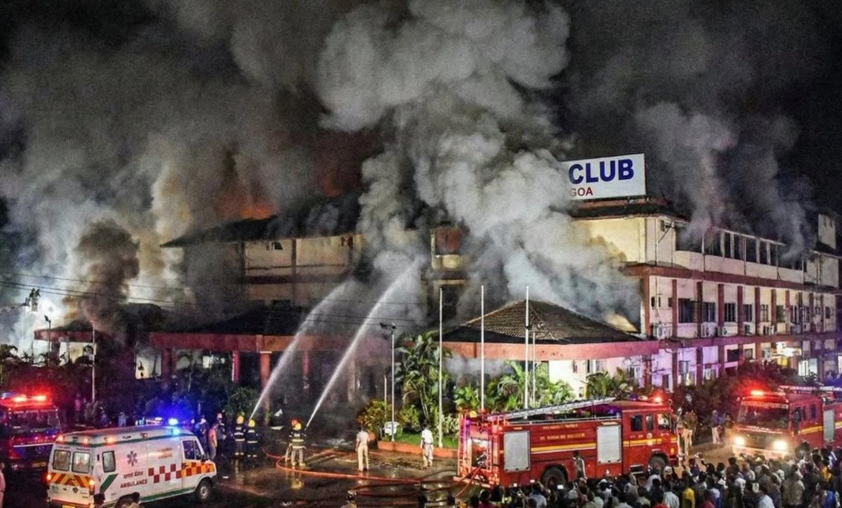 <strong>حريق ملهى ليلي بولاية غوا بالهند</strong>