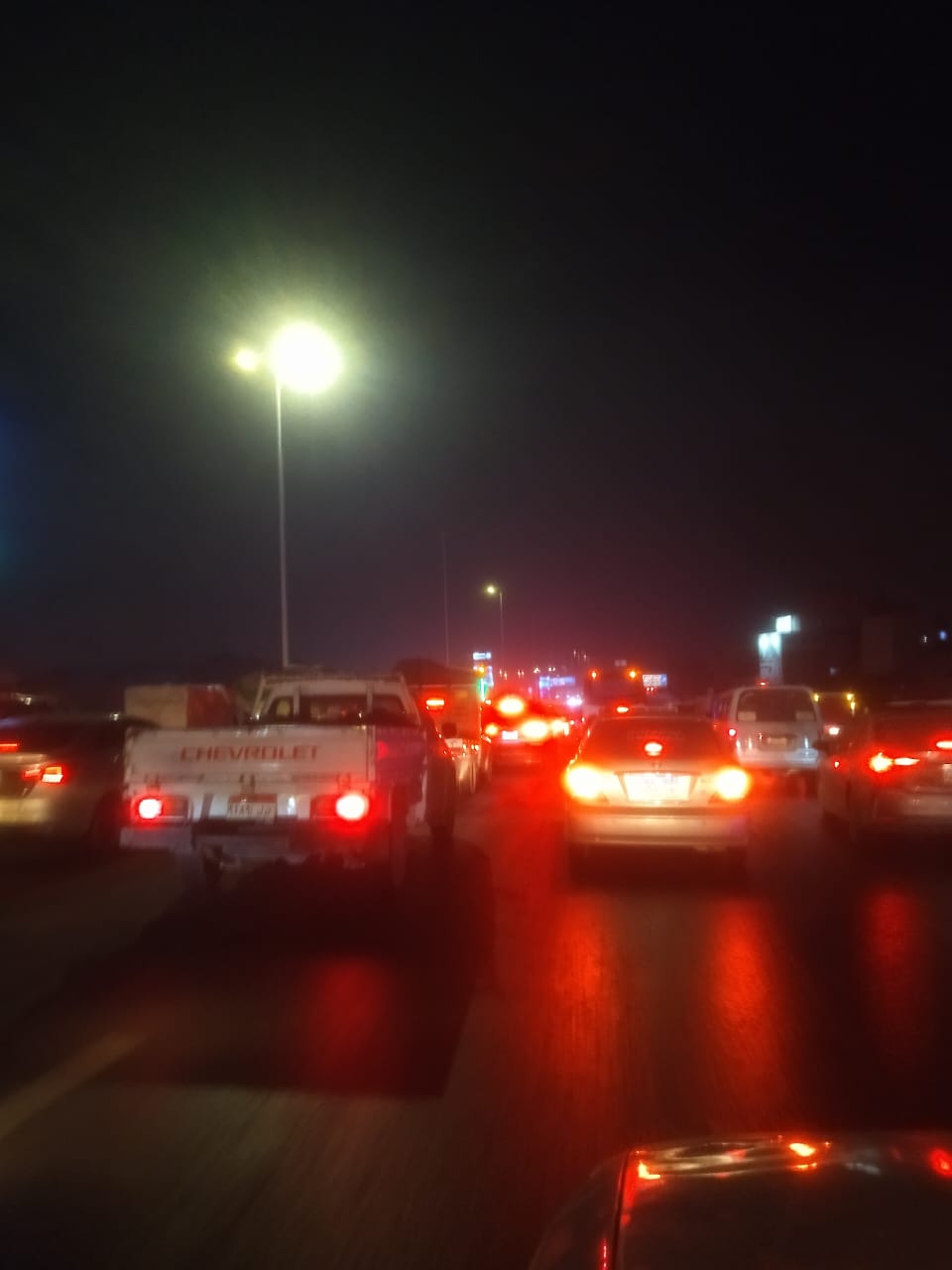 التكدسات أعلى الدائرى