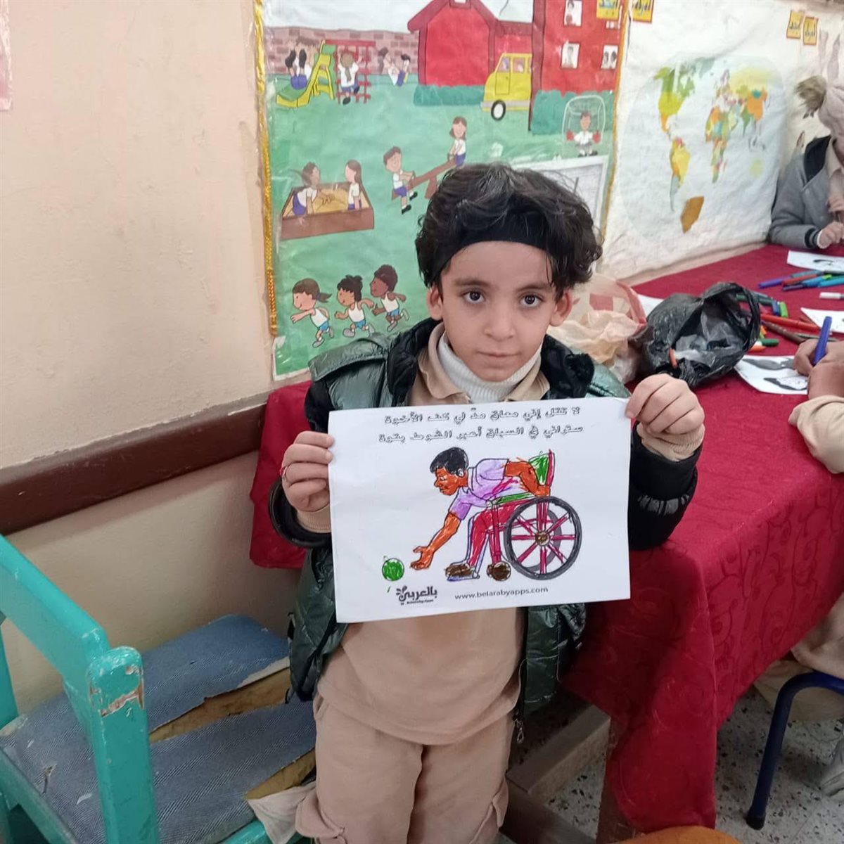 استمرار فعاليات اليوم الثاني لورش دمج ذوي الهمم بمدرسة ياسر كمال