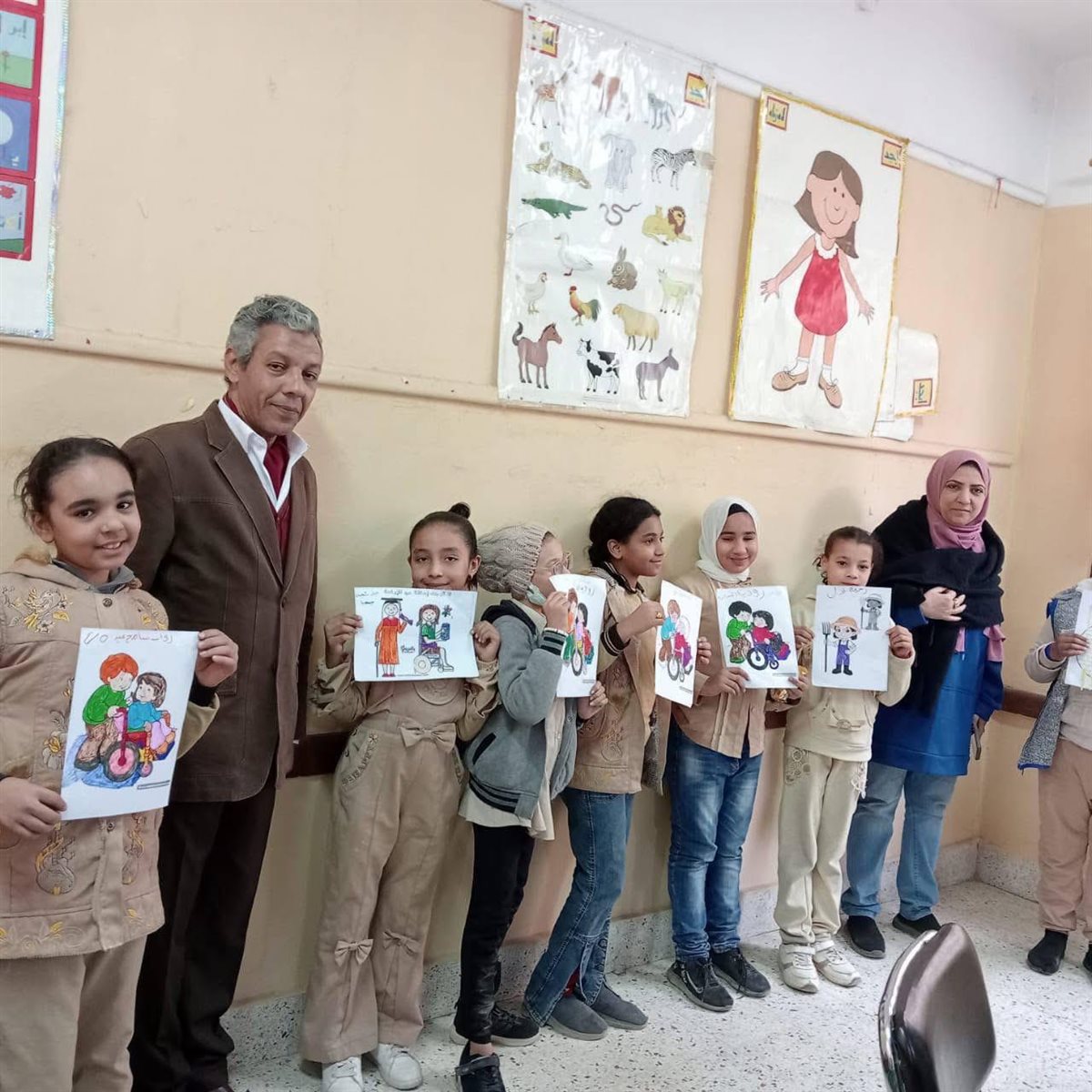 استمرار فعاليات اليوم الثاني لورش دمج ذوي الهمم بمدرسة ياسر كمال