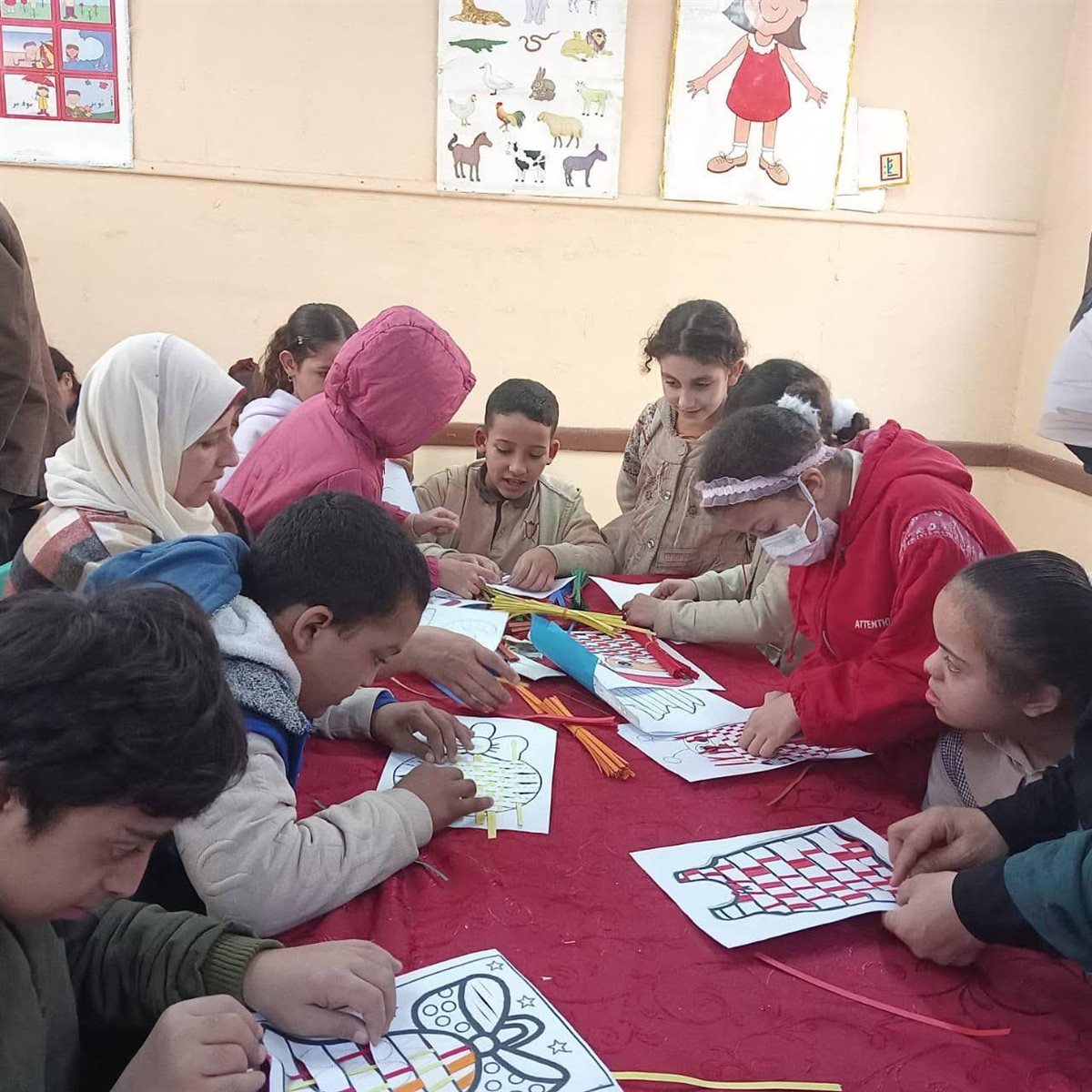 استمرار فعاليات اليوم الثاني لورش دمج ذوي الهمم بمدرسة ياسر كمال