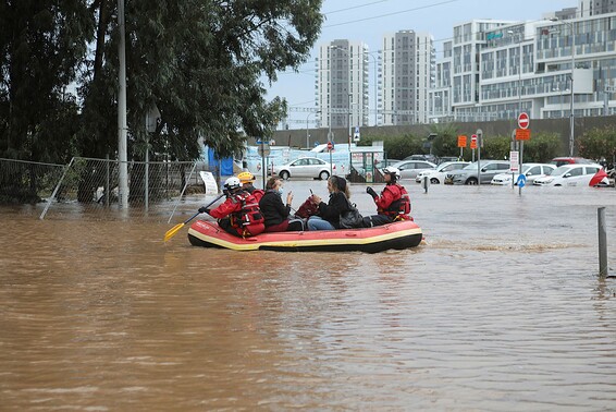 أمطار في الكيان الإسرائيلي