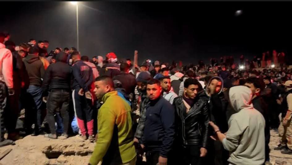 <strong>انهيار مبنيين في المغرب</strong>