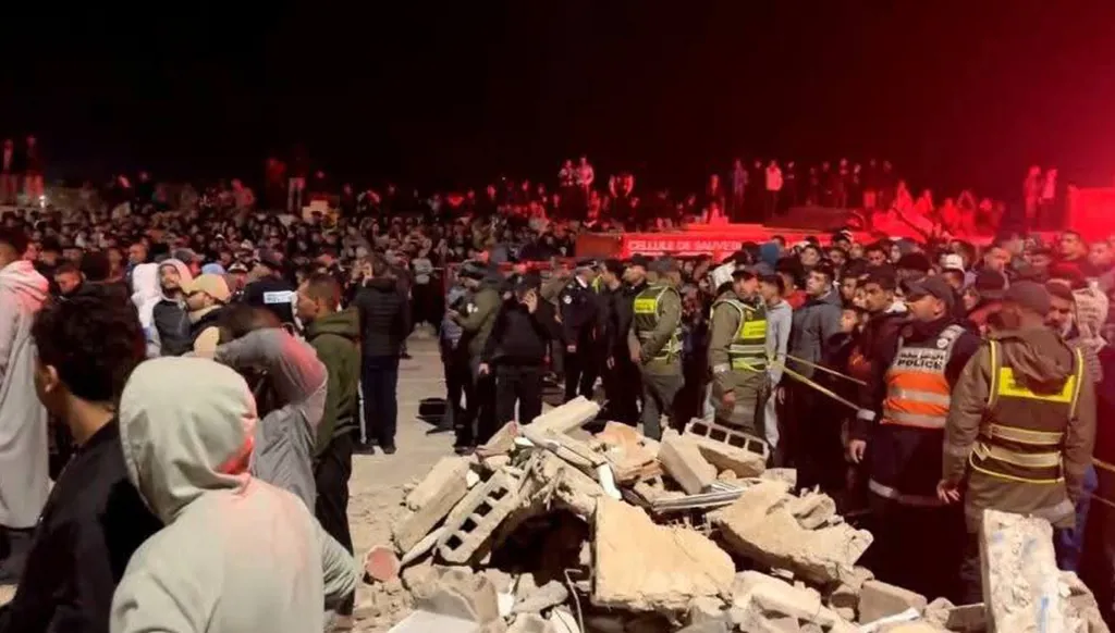 <strong>انهيار مبنيين في المغرب</strong>