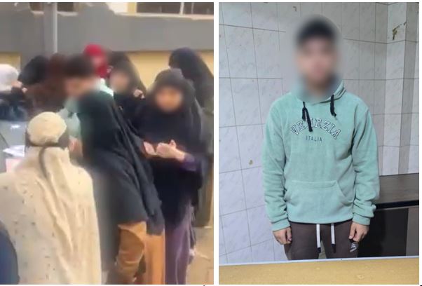 المتهم و فى الاطار مشهد من الواقعة