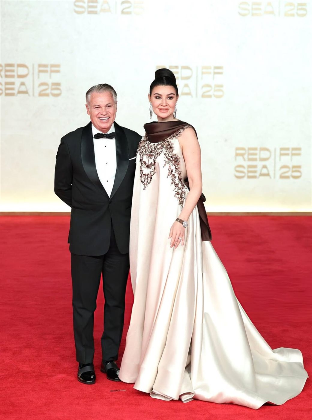 أروى جودة وزوجها في حفل ختام مهرجان البحر الأحمر