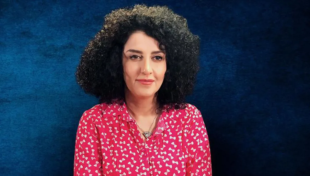 الناشطة الإيرانية نرجس محمدي، الحائزة على جائزة نوبل للسلام