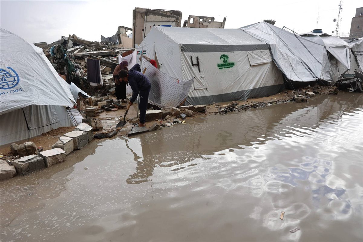 <strong>أمطار غزة</strong>