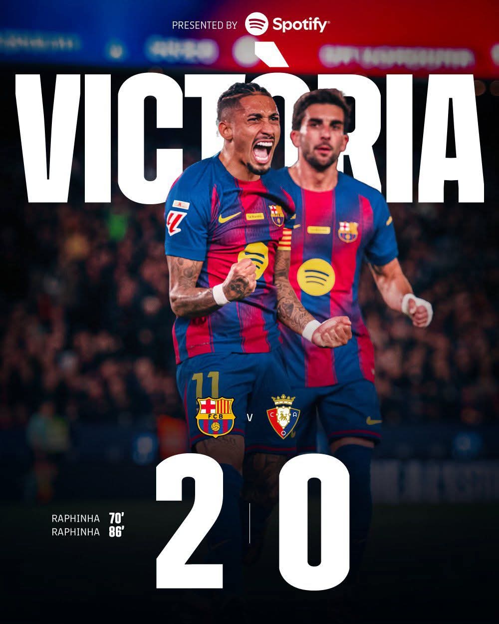 نتيجة وأهداف مباراة برشلونة وأوساسونا