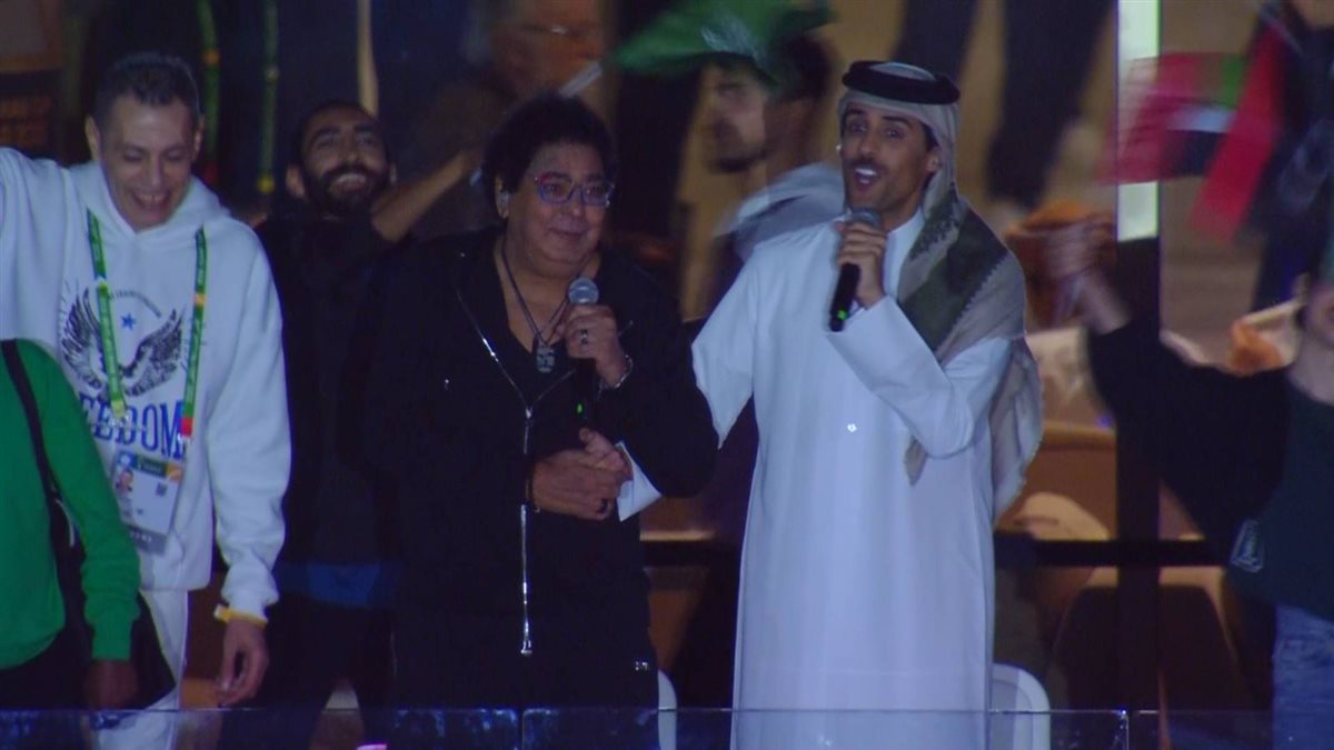 منير من داخل ستاد لوسيل