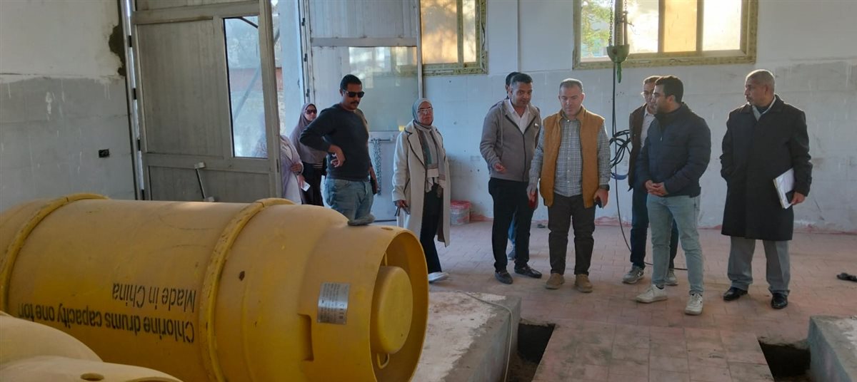 رئيس مياه الفيوم نسابق الزمن للانتهاء من محطة مياه قحافة وبدء التشغيل التجريبي