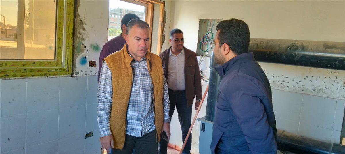 رئيس مياه الفيوم نسابق الزمن للانتهاء من محطة مياه قحافة وبدء التشغيل التجريبي