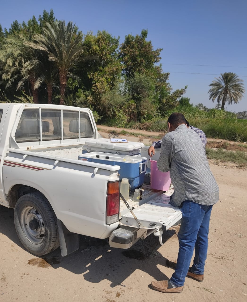 مياه الفيوم : مسح بيئي لمصدر محطة مياه طامية ضمن خطط سلامة ومأمونية مياه الشرب