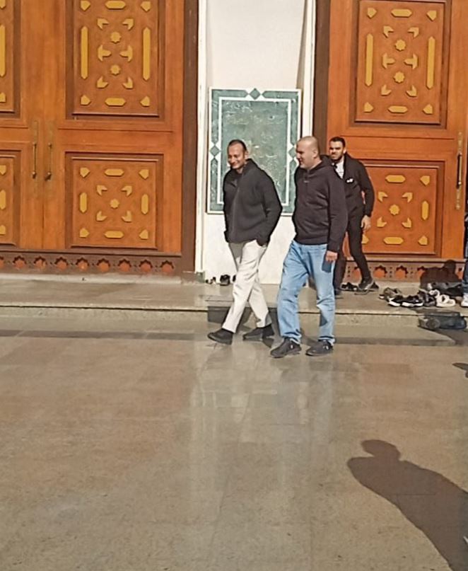 المخرج خالد دياب في جنازة حماته