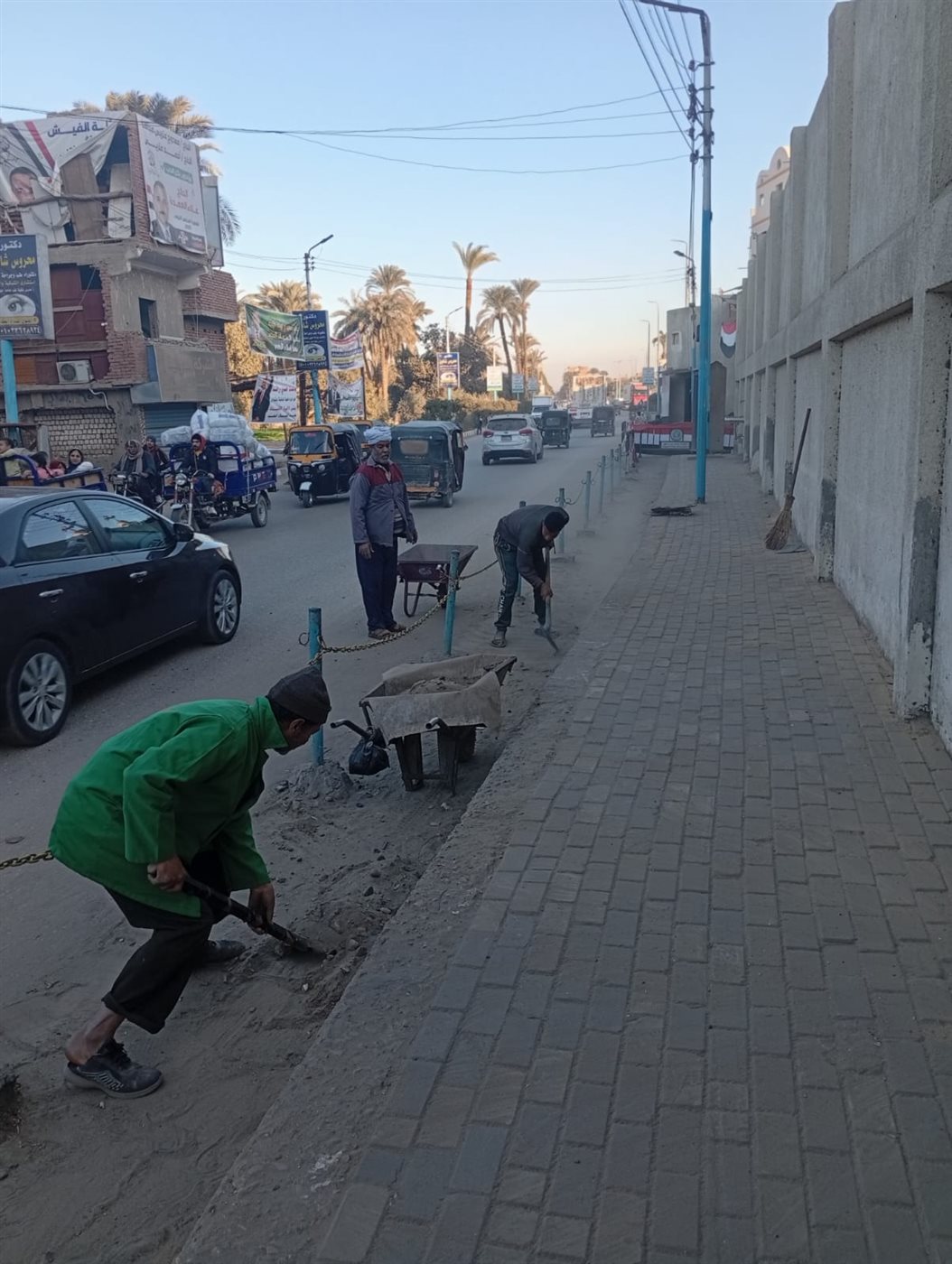 رئيس مركزابشواى: رفع ٣٤٠ طن قمامة ومخلفات بحملة نظافة لأعمال التشجير والتجميل<br>