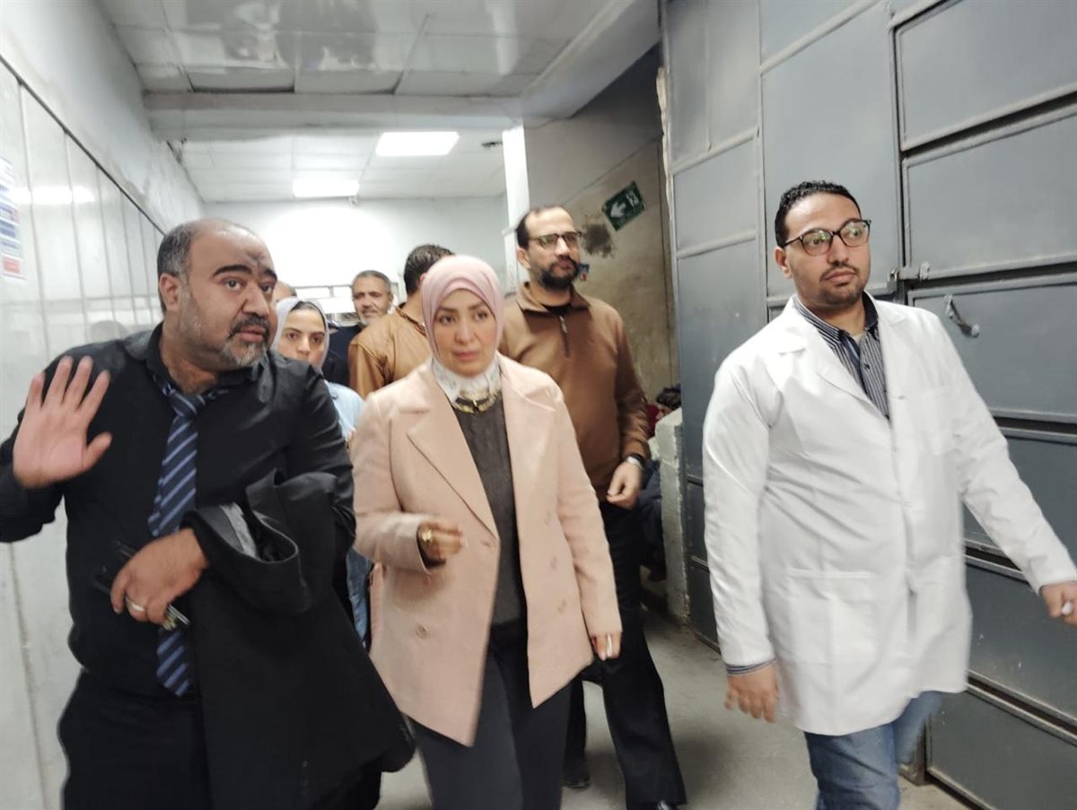 جوله مفاجئه لوكيل الصحة بالفيوم على مستشفى الفيوم العام للاطمئنان على سير العمل