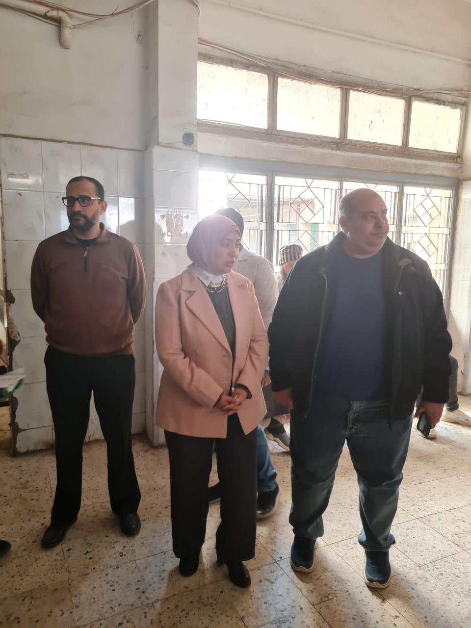 جوله مفاجئه لوكيل الصحة بالفيوم على مستشفى الفيوم العام للاطمئنان على سير العمل