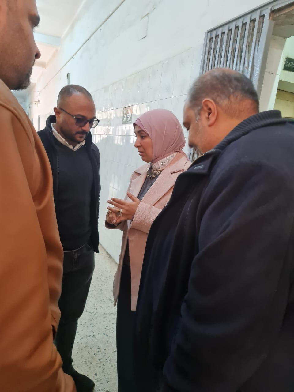 جوله مفاجئه لوكيل الصحة بالفيوم على مستشفى الفيوم العام للاطمئنان على سير العمل