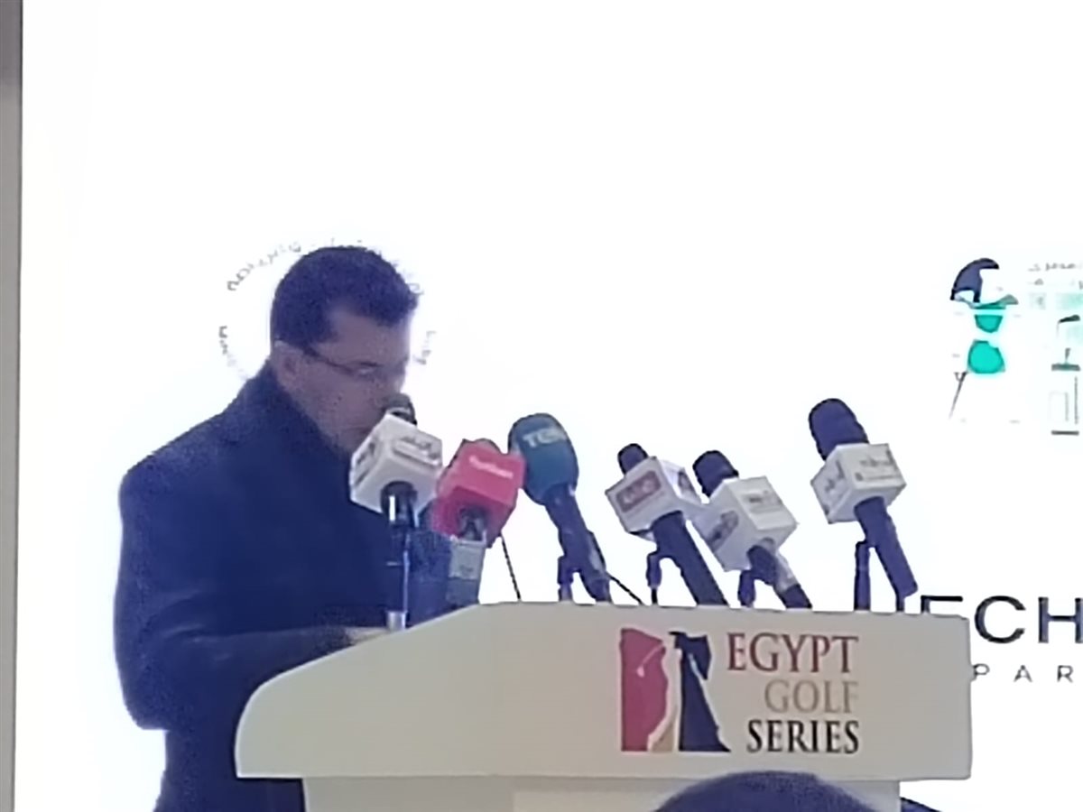 وزير الرياضة خلال كلمته&nbsp;
