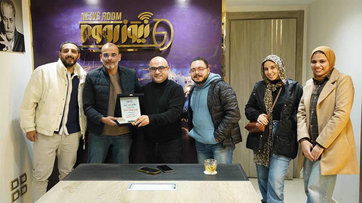 أيمن بهجت قمر في ندوة تكريمه بموقع نيوز رووم