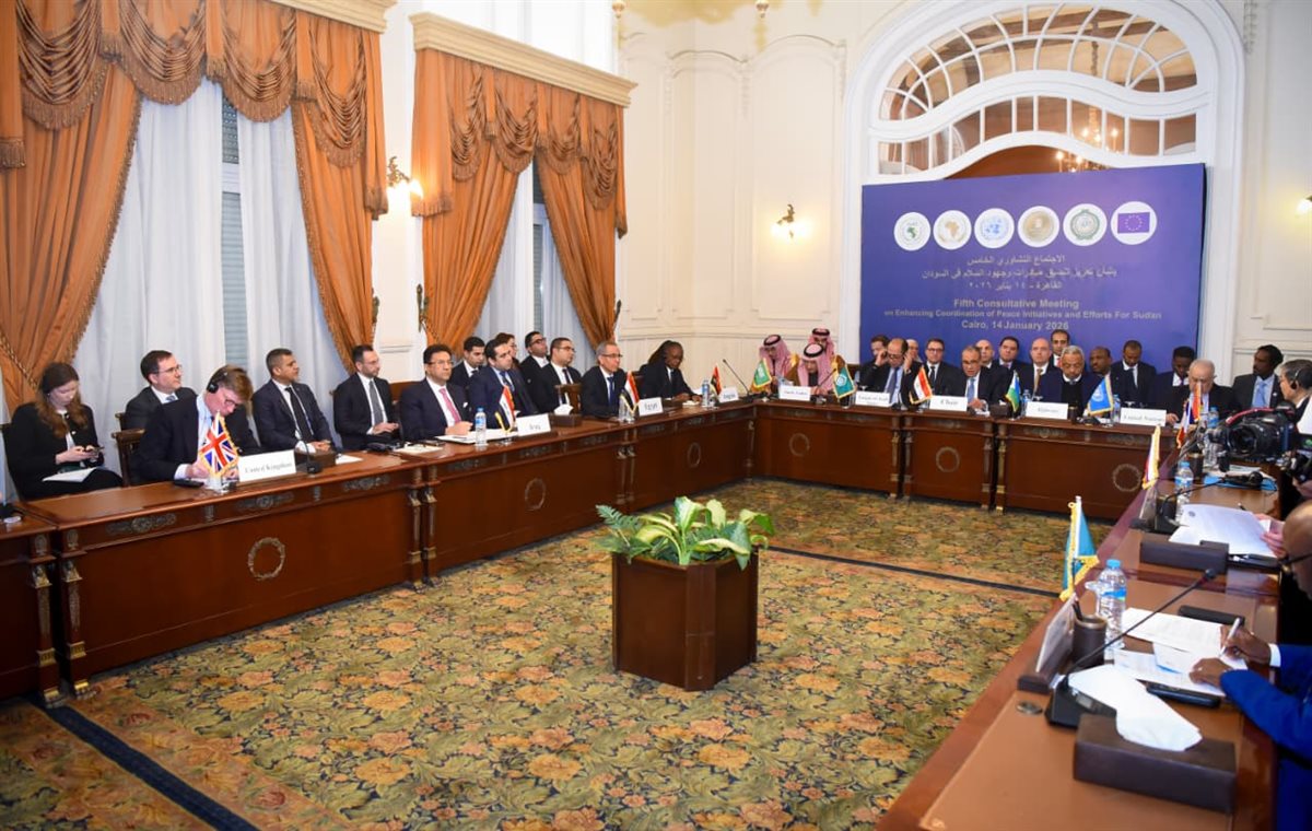<strong>مصر ترأس الاجتماع الخامس لتعزيز جهود السلام في السودان</strong>