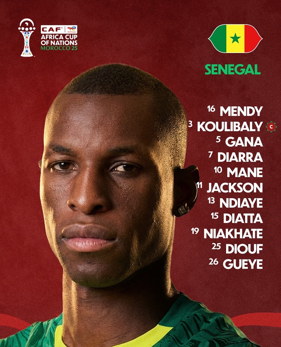 <strong>تشكيل منتخب السنغال الرسمي</strong>