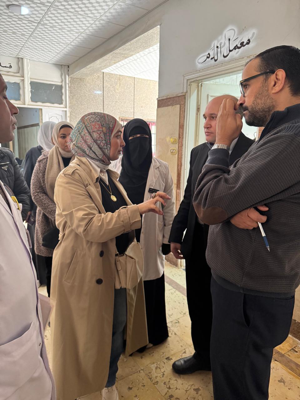 زيارة مفاجئة لوكيل صحة الفيوم لمستشفى فيديمين المركزى لمتابعة سير العمل &nbsp;