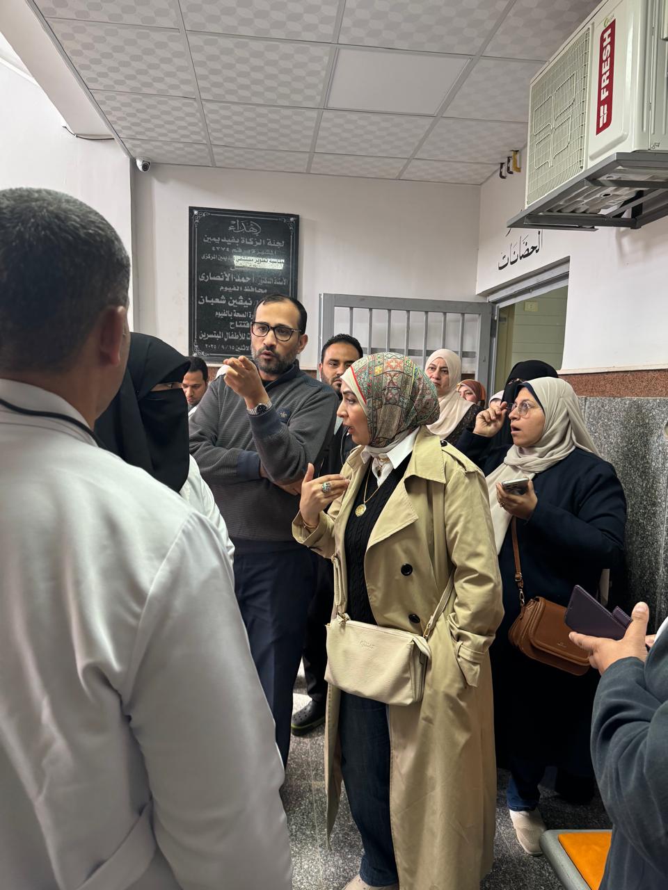 زيارة مفاجئة لوكيل صحة الفيوم لمستشفى فيديمين المركزى لمتابعة سير العمل &nbsp;