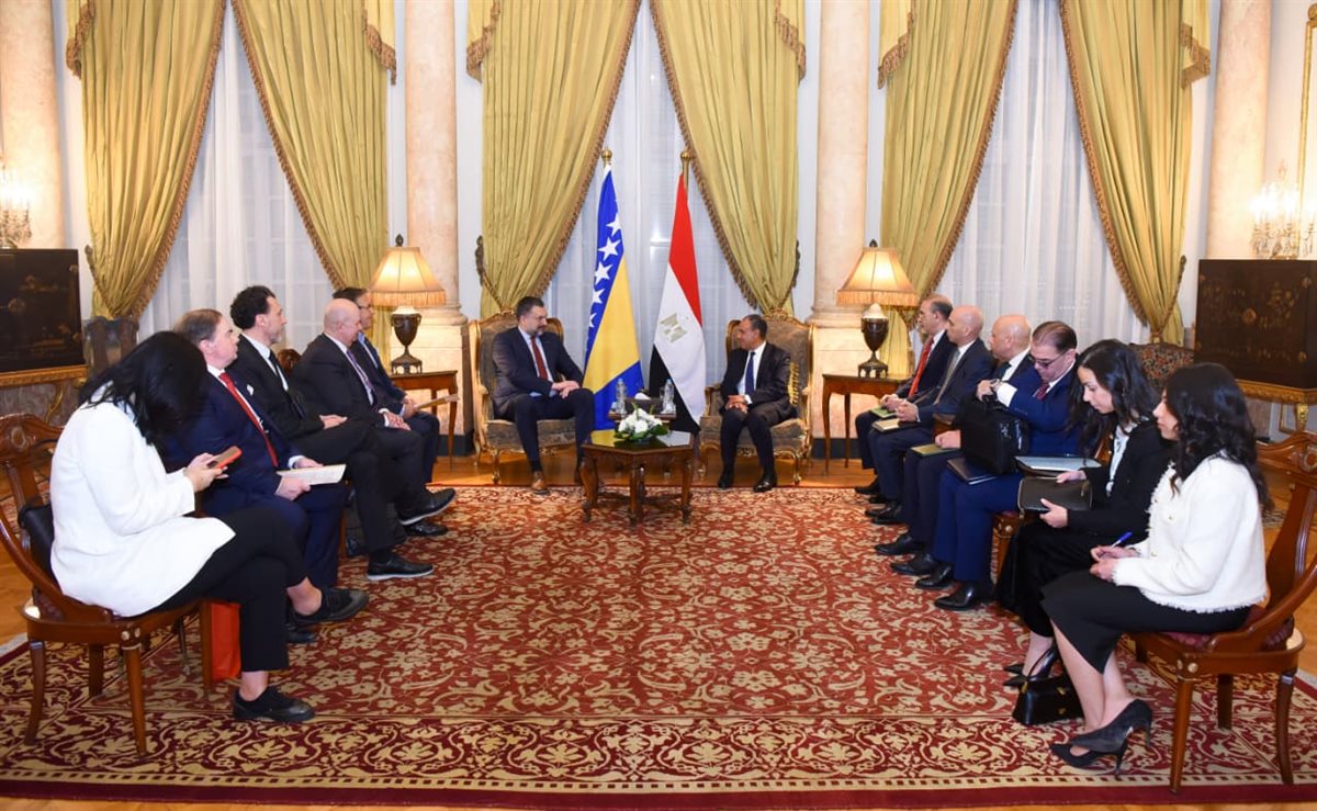 <strong>وزيرا الخارجية المصرى والبوسنى</strong>