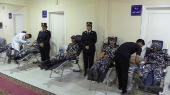 حملة للتبرع بالدم بمديرية أمن بالشرقية