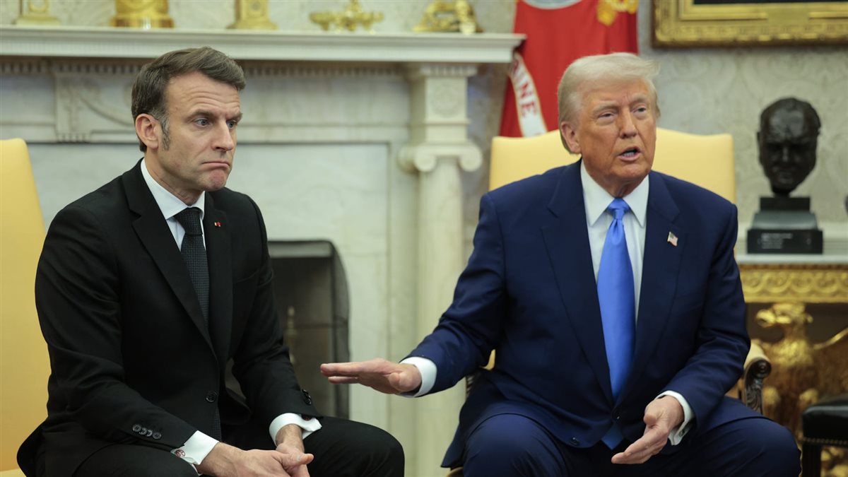 <strong>ماكرون وترامب</strong>