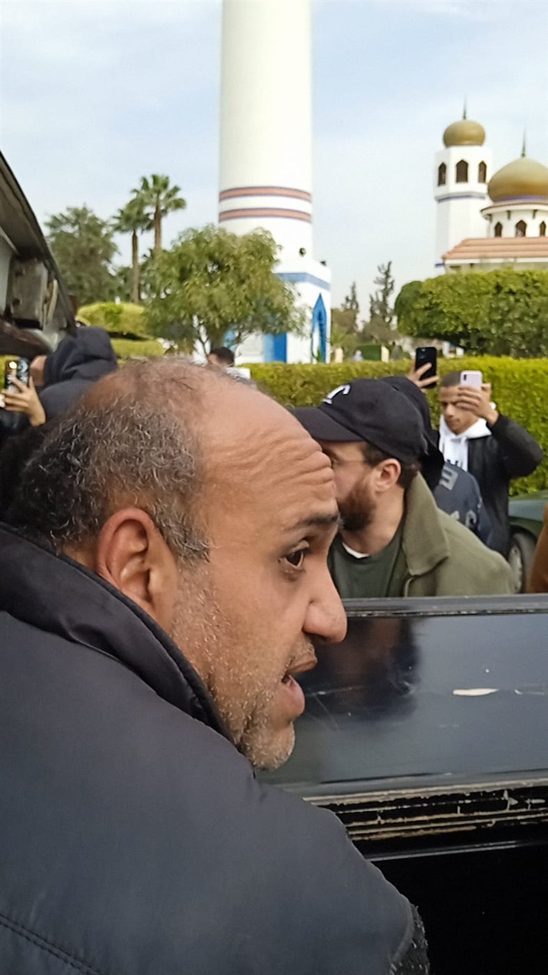 جنازة الفنان نضال الشافعي بمسجد آل بهجت دريم لاند&nbsp;