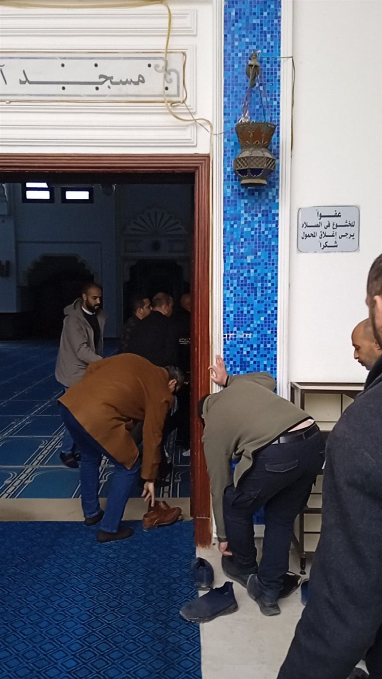 جنازة الفنان نضال الشافعي بمسجد آل بهجت دريم لاند&nbsp;