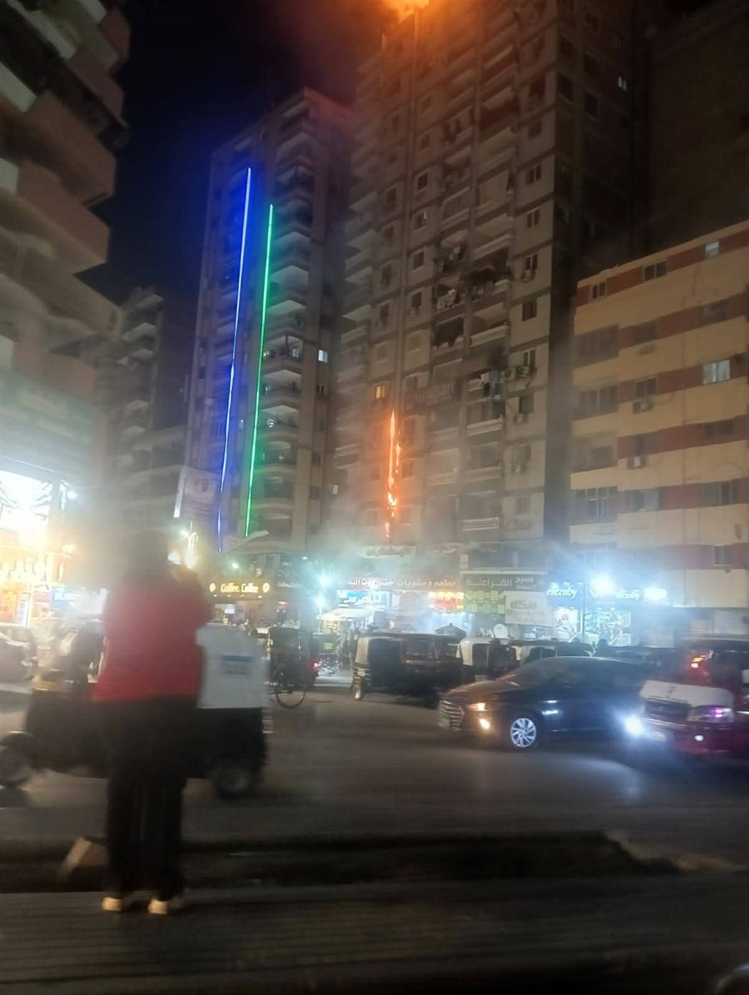 حريق مطعم